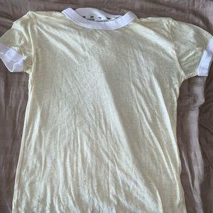 PINK light yellow t shirt